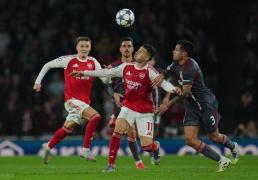 欧冠：2-0，马丁内利(lì)、萨卡利(lì)剑出鞘，阿森納(nà)完胜希超豪门+2连胜