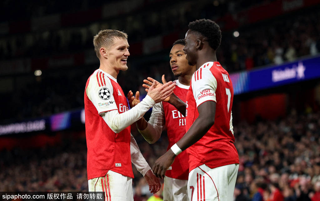 欧冠-马丁内利破(pò)門(mén)萨卡建功 加布里埃(āi)尔伤退阿森纳2-0迎2连胜