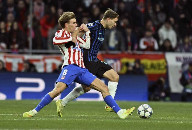 足球｜欧冠(guān)：馬(mǎ)德(dé)里竞技胜国際(jì)米蘭(lán)