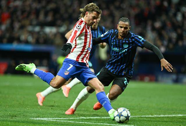 足球｜欧冠(guān)：馬(mǎ)德(dé)里竞技胜国際(jì)米蘭(lán)