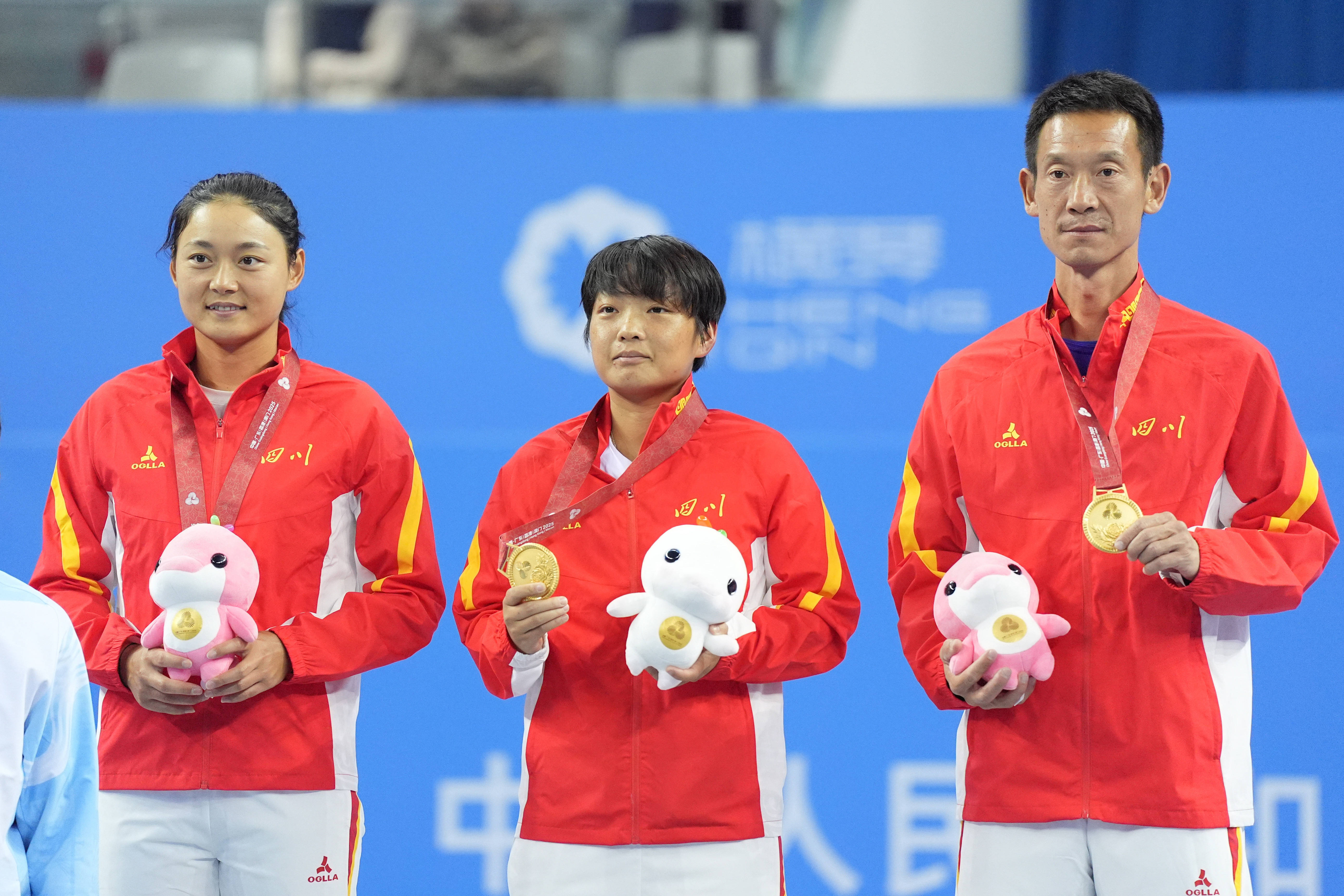 全運(yùn)会｜网球(qiú)——女子(zi)双打颁奖仪式